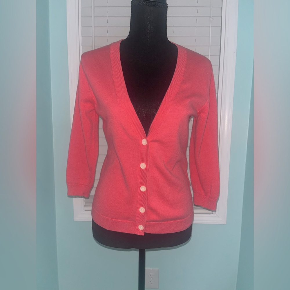 ⚓️ Old Navy Coral Cardigan Sweater/Size M